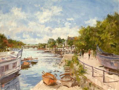 Die Themse bei Richmond, 2012 von Christopher Glanville